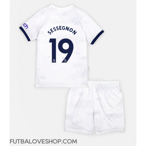 Dres Tottenham Hotspur Ryan Sessegnon #19 Domáci pre deti 2023-24 Krátky Rukáv (+ trenírky)